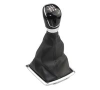 Car Handle Head Shifting Lever Replacement For Ford For Focus 2 MK2 2005 2006 2007 2008 Small Frame 5/6 Speed Gear Shift Knob Lever HandBall Gaiter Boot Cover Car Gear Shift Knob Covers(Black 6-speed)