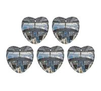 Car Hanging Air Fresheners 5 PCS Airplane Cockpit Print Car Aromatherapy Tablets Air Freshener Fragrance Scented Cards For Home & Cars