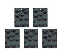 Car Hanging Air Fresheners 5 PCS Bat Pattern Print Car Aromatherapy Tablets Air Freshener Fragrance Scented Cards For Home & Cars