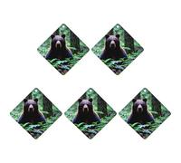 Car Hanging Air Fresheners 5 PCS Bear in The Wild Print Car Aromatherapy Tablets Air Freshener Fragrance Scented Cards For Home & Cars