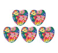 Car Hanging Air Fresheners 5 PCS Beautiful Flowers Print Car Aromatherapy Tablets Air Freshener Fragrance Scented Cards For Home & Cars