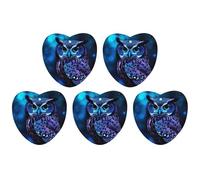 Car Hanging Air Fresheners 5 PCS Blue Owl Print Car Aromatherapy Tablets Air Freshener Fragrance Scented Cards For Home & Cars