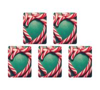 Car Hanging Air Fresheners 5 PCS Candy Cane Print Car Aromatherapy Tablets Air Freshener Fragrance Scented Cards For Home & Cars