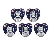 Car Hanging Air Fresheners 5 PCS Cat in Spacess Print Car Aromatherapy Tablets Air Freshener Fragrance Scented Cards For Home & Cars