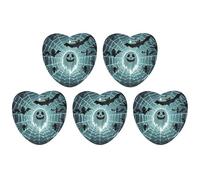 Car Hanging Air Fresheners 5 PCS Cute Bat Spider Webs Print Car Aromatherapy Tablets Air Freshener Fragrance Scented Cards For Home & Cars