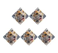 Car Hanging Air Fresheners 5 PCS Cute Dalmatian Print Car Aromatherapy Tablets Air Freshener Fragrance Scented Cards For Home & Cars