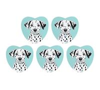 Car Hanging Air Fresheners 5 PCS Cute Dalmatian Print Car Aromatherapy Tablets Air Freshener Fragrance Scented Cards For Home & Cars