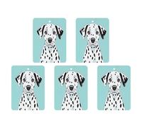 Car Hanging Air Fresheners 5 PCS Cute Dalmatian Print Car Aromatherapy Tablets Air Freshener Fragrance Scented Cards For Home & Cars