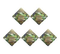 Car Hanging Air Fresheners 5 PCS Cute Frog Print Car Aromatherapy Tablets Air Freshener Fragrance Scented Cards For Home & Cars