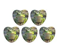 Car Hanging Air Fresheners 5 PCS Cute Frog Print Car Aromatherapy Tablets Air Freshener Fragrance Scented Cards For Home & Cars