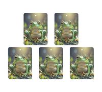 Car Hanging Air Fresheners 5 PCS Cute Frog Print Car Aromatherapy Tablets Air Freshener Fragrance Scented Cards For Home & Cars