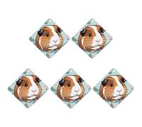 Car Hanging Air Fresheners 5 PCS Cute Guinea Print Car Aromatherapy Tablets Air Freshener Fragrance Scented Cards For Home & Cars