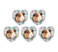 Car Hanging Air Fresheners 5 PCS Cute Guinea Print Car Aromatherapy Tablets Air Freshener Fragrance Scented Cards For Home & Cars