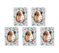 Car Hanging Air Fresheners 5 PCS Cute Guinea Print Car Aromatherapy Tablets Air Freshener Fragrance Scented Cards For Home & Cars