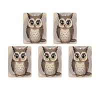 Car Hanging Air Fresheners 5 PCS Cute Owl Print Car Aromatherapy Tablets Air Freshener Fragrance Scented Cards For Home & Cars