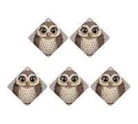 Car Hanging Air Fresheners 5 PCS Cute Owl Print Car Aromatherapy Tablets Air Freshener Fragrance Scented Cards For Home & Cars