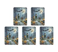 Car Hanging Air Fresheners 5 PCS Dead Tree Pumpkin Carriage Print Car Aromatherapy Tablets Air Freshener Fragrance Scented Cards For Home & Cars