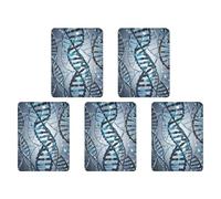 Car Hanging Air Fresheners 5 PCS DNA Genetic Helix Print Car Aromatherapy Tablets Air Freshener Fragrance Scented Cards For Home & Cars