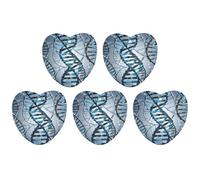 Car Hanging Air Fresheners 5 PCS DNA Genetic Helix Print Car Aromatherapy Tablets Air Freshener Fragrance Scented Cards For Home & Cars