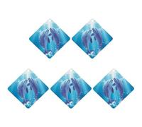 Car Hanging Air Fresheners 5 PCS Dolphins in Love Print Car Aromatherapy Tablets Air Freshener Fragrance Scented Cards For Home & Cars