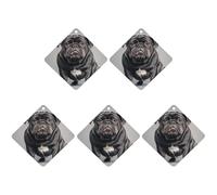 Car Hanging Air Fresheners 5 PCS English Bulldogs Print Car Aromatherapy Tablets Air Freshener Fragrance Scented Cards For Home & Cars
