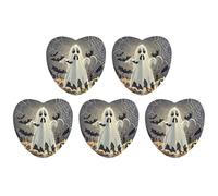 Car Hanging Air Fresheners 5 PCS Ghost Bat Pattern Print Car Aromatherapy Tablets Air Freshener Fragrance Scented Cards For Home & Cars