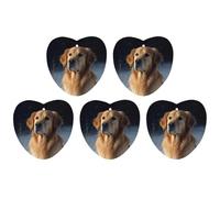 Car Hanging Air Fresheners 5 PCS Golden Retriever Print Car Aromatherapy Tablets Air Freshener Fragrance Scented Cards For Home & Cars