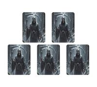 Car Hanging Air Fresheners 5 PCS Grim Reaper Print Car Aromatherapy Tablets Air Freshener Fragrance Scented Cards For Home & Cars