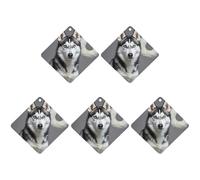 Car Hanging Air Fresheners 5 PCS Husky Dog Print Car Aromatherapy Tablets Air Freshener Fragrance Scented Cards For Home & Cars