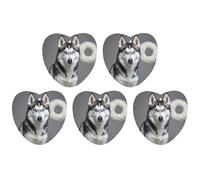 Car Hanging Air Fresheners 5 PCS Husky Dog Print Car Aromatherapy Tablets Air Freshener Fragrance Scented Cards For Home & Cars