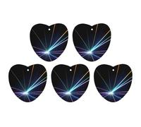 Car Hanging Air Fresheners 5 PCS Laser Light Print Car Aromatherapy Tablets Air Freshener Fragrance Scented Cards For Home & Cars
