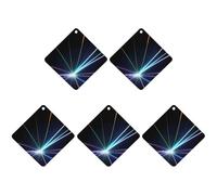 Car Hanging Air Fresheners 5 PCS Laser Light Print Car Aromatherapy Tablets Air Freshener Fragrance Scented Cards For Home & Cars
