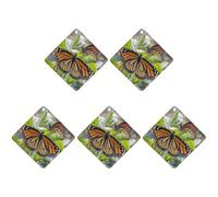 Car Hanging Air Fresheners 5 PCS Monarch Butterflies Print Car Aromatherapy Tablets Air Freshener Fragrance Scented Cards For Home & Cars