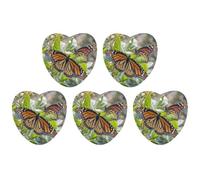 Car Hanging Air Fresheners 5 PCS Monarch Butterflies Print Car Aromatherapy Tablets Air Freshener Fragrance Scented Cards For Home & Cars