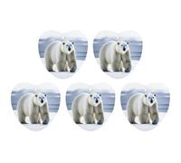 Car Hanging Air Fresheners 5 PCS Polar Bear Print Car Aromatherapy Tablets Air Freshener Fragrance Scented Cards For Home & Cars