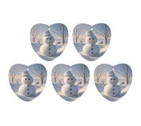 Car Hanging Air Fresheners 5 PCS Winter Snowman Print Car Aromatherapy Tablets Air Freshener Fragrance Scented Cards For Home & Cars