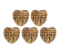 Car Hanging Air Fresheners 5 PCS Women in Ancient Egypt Print Car Aromatherapy Tablets Air Freshener Fragrance Scented Cards For Home & Cars