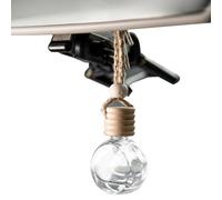 Car Hanging Diffuser Bottles - Transparent Aromatherapy Odour Trap, Refillable Odour Containers | Hanging Aroma Glass Capsule Accessories, Adjustable Odour Eliminate Pendant, Essential Mist
