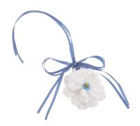 Car Hanging Ornament Flower Plaster Aromatherapy Pendant | Elegant Blue Gypsum Design, Car Interior Decoration, Soothing Atmosphere, Space Saving, Women