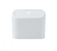 Car Hanging Trash Can For Audi A5 Coupe 8T3 F5, Mini Rubbish Box With Lid Portable Waterproof Leakproof Bin Container for Cars Home Kitchen,White