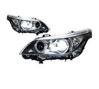 Car Head Lamp For BMW 5 Series E60 2003-2010 Models Angel Eye LED Low Beam Projector Headlights Headlight Assembly Car Headlight Assembly(Early halogen lamps)