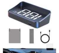 Car Head-up Display:Adjustable Angle Speedometer Navigation Screen HUD Car Display | For Vehicle Dashboard Auto Driving Travel Highway Road Night Commuting