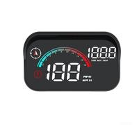 Car Head Up Display Digital Speedometer, HD Projection Screen Dashboard Monitor Vehicle Speed Driving Data For OBD2 Interface