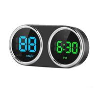 Car Head Up Display HUD with Digital Speedometer, KMH/MPH Switchable, 7-Color Alarm Clock, Water Temp & Fuel Monitor, Fit for Most Vehicles