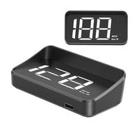 Car Head-up Display - Universal GPS Speedometer with High Definition Projection in Vehicle | MPH/HUD Real-Time for Windshield Truck, SUV and Motorcycle | USB LED Display Plu
