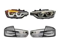 Car Headlamp Assembly For BMW For F30 F35 2012-2018 Auto Fog DRL Brake Turn Signal Lamp Plug And Play Car LED Headlight + Tail Light Assemblies Car Headlights Assembly(A Tail Light)