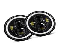 Car Headlamp Assembly for Land for Rover for Defender 90 for Range for Rover for County Classic Sport Utility 7 Inch LED with DRL H4(2piece)