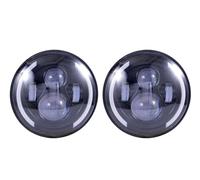 Car Headlamp For Land For Rover 90/110 For Defender 7inch Led Headlight Hi/Low Beam Light Halo Angle Eyes DRL Headlamp Head Light(B)