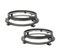 Car Headlamp For Santana PS10 2004 7 Inch LED Angel Eye Headlights DRL & Hi/Lo Beam Head Light(Black)