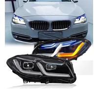 Car Headlight 2PC LED Headlight For BMW For F10 F18 2010-2017 M5 520i 520d 530i 530d Lights Car Head Headlight Covers(Xenon,14-17)